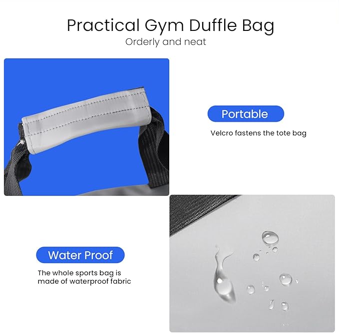 C&F BOGMOST Small Gym Bag for Travel & Duffel - 17 Inch Lightweight Carry On Bag for Men & Women