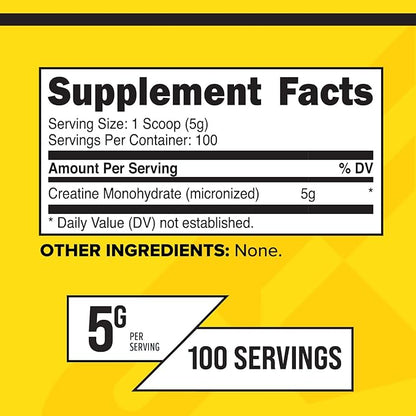 Primaforce Micronized Creatine Monohydrate Powder 500 Grams (1.1 Pounds)