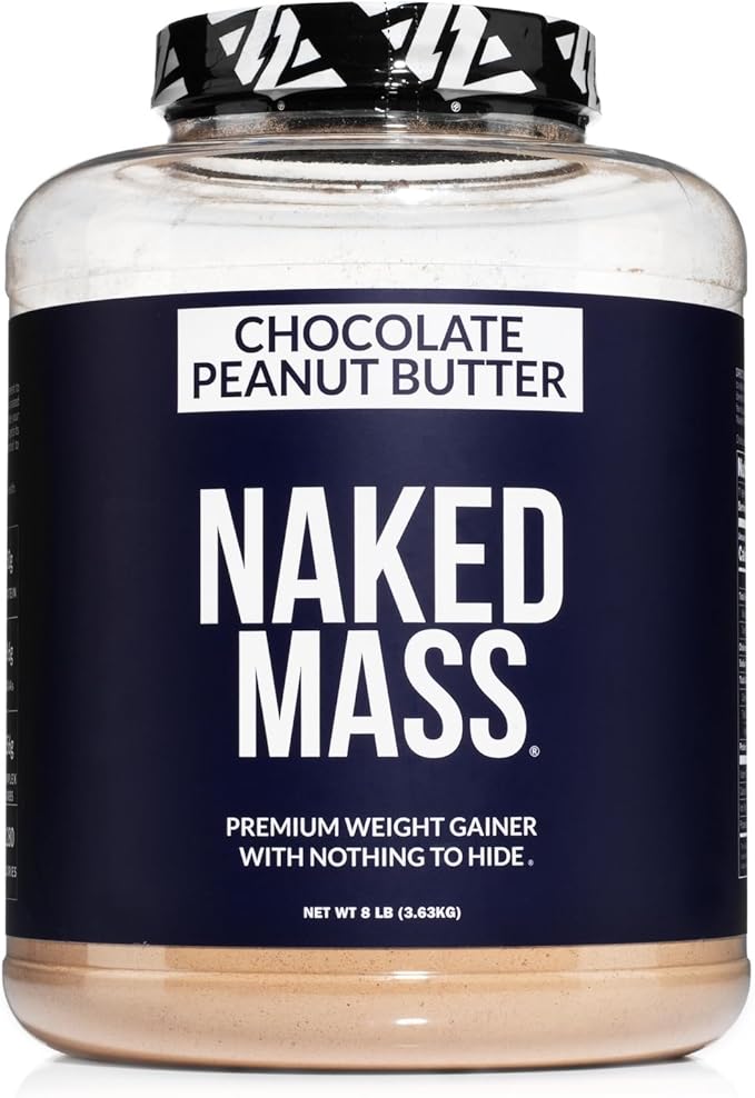 NAKED Chocolate Peanut Butter Mass - 1,280 Calories, 50G Protein, Nothing Artificial. All Natural