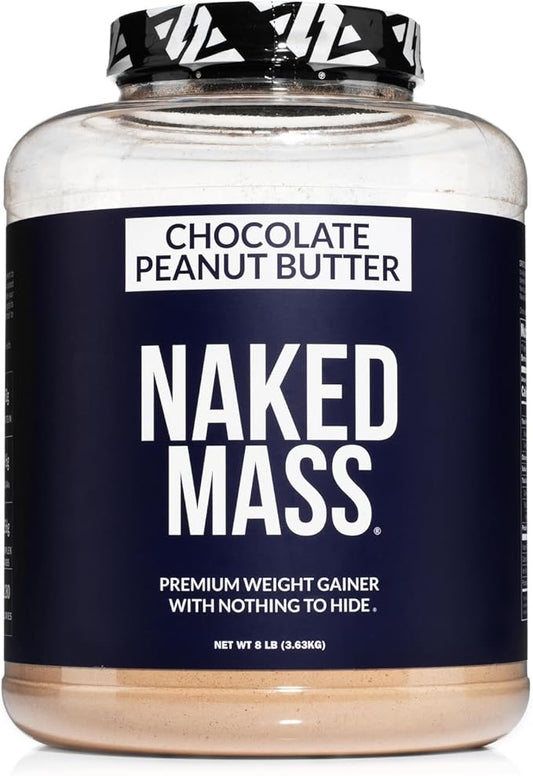 NAKED Chocolate Peanut Butter Mass - 1,280 Calories, 50G Protein, Nothing Artificial. All Natural