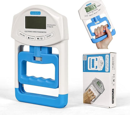 Handeful Grip Strength Tester Trainer - Dynamometer Handgrip Measurer Meter, Handheld Strengthener