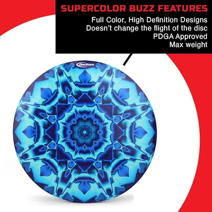 Discraft ESP Buzzz Supercolor Midrange Disc Golf Disc - Custom Design Discraft Discs - Straight