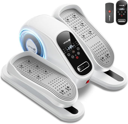 Under Desk Elliptical Machine, Ellipse Leg Exerciser for Seniors, Quiet & Portable Electric Seated