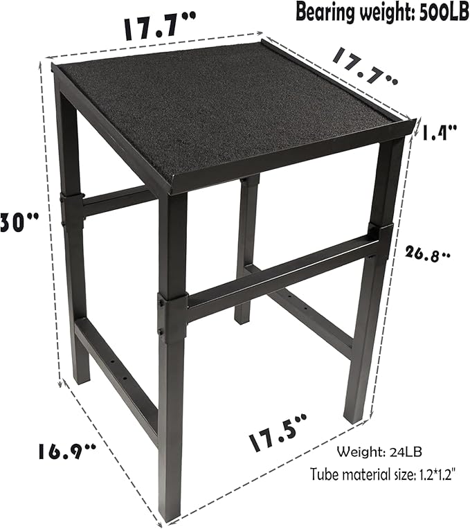 Black Heavy Duty Adjustable Dumbbell Stand - Home Gym Storage Rack with Non-Slip Base, Anti-Tip