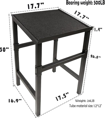 Black Heavy Duty Adjustable Dumbbell Stand - Home Gym Storage Rack with Non-Slip Base, Anti-Tip