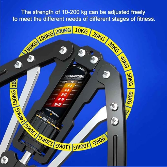 EAST MOUNT Twister Arm Exerciser - Adjustable 22-440lbs Hydraulic Power, Home Chest Expander