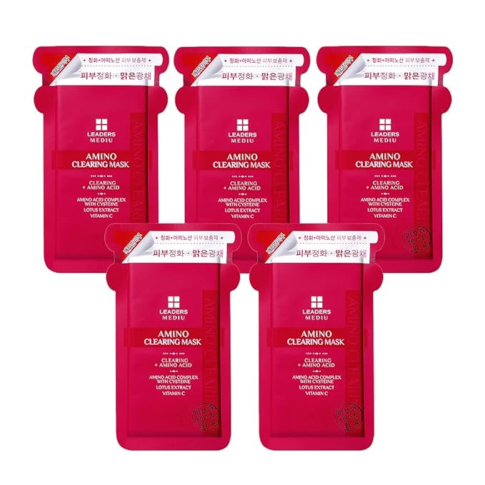Amino Brightening & Clearing Facial Sheet Mask | Vitamin C, Lotus Extract for Acne Scars