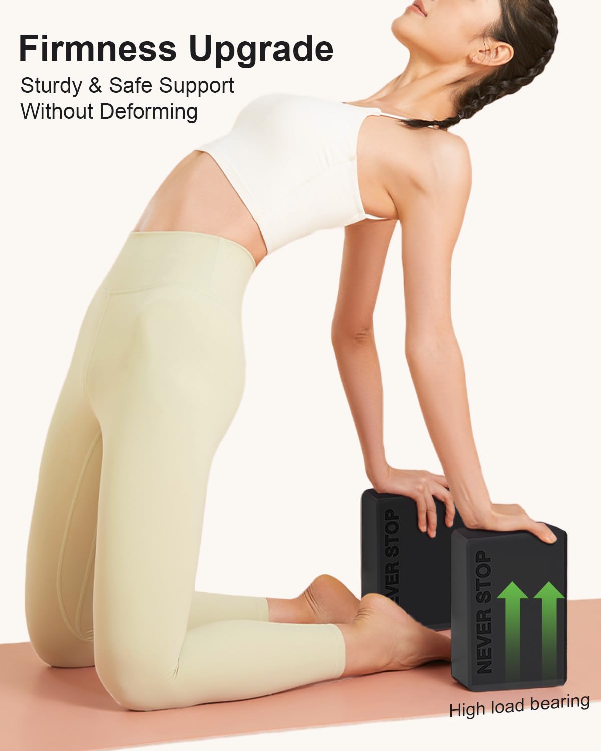 Yoga Block, High Density EVA Foam Blocks for Yoga, Pilates, Meditation, Aid Balance, Support and