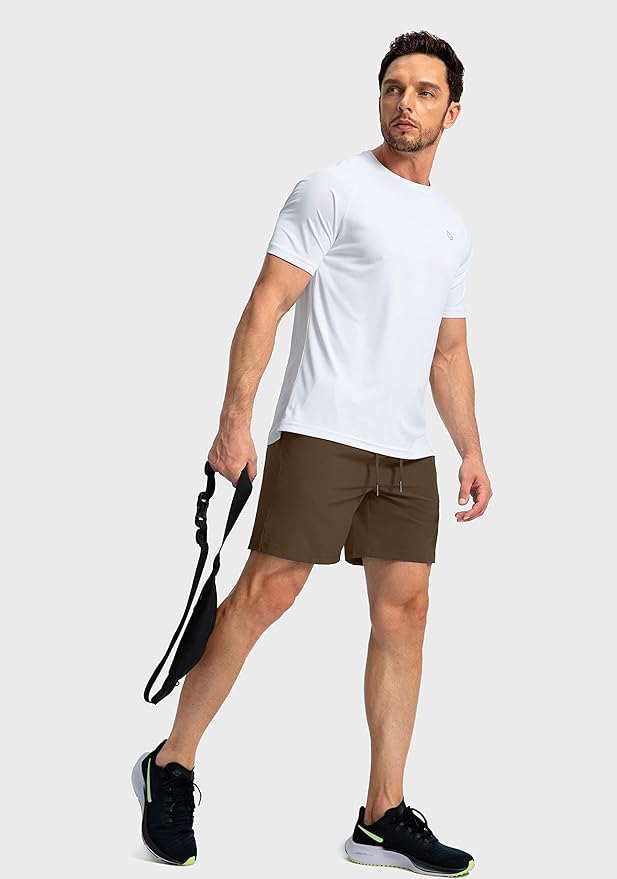 Men's Running Shorts with Zipper Pockets 9 Inch/ 7 Inch / 5 Inch Lightweight Quick Dry Gym Workout
