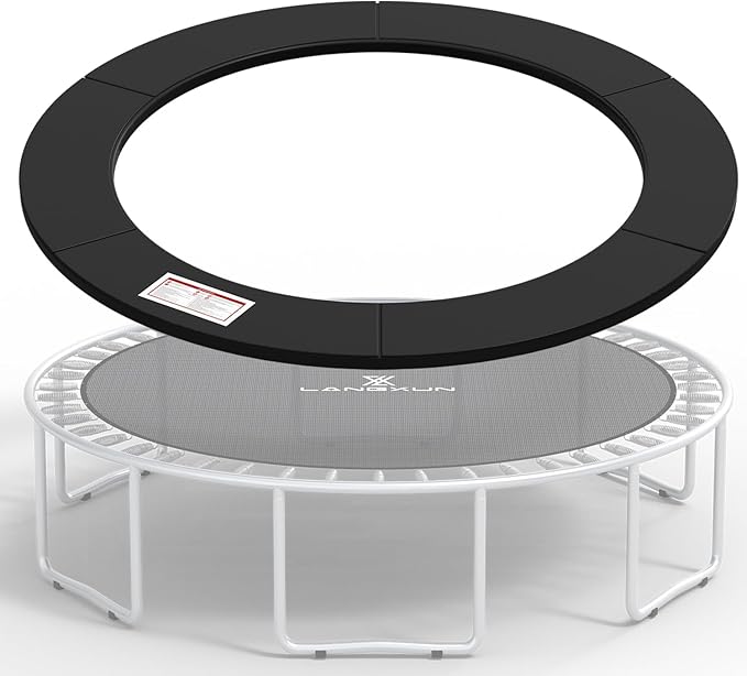 LANGXUN Universal Trampoline Repalcement Safety Pad, 8ft 10ft 12ft 14ft 15ft 16ft Waterproof