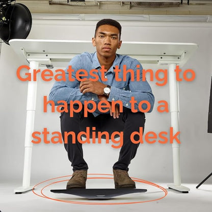 FluidStance Adult Balance Board for Standing Desk - Anti Fatigue USA Made 360 Degree Rocker Wobble
