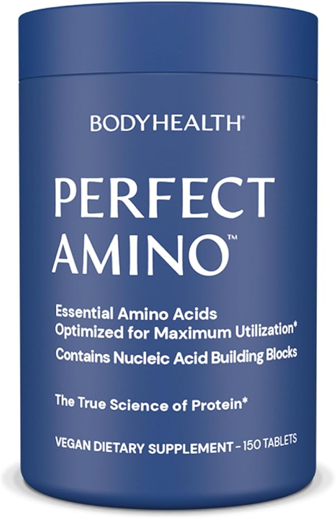 BodyHealth PerfectAmino Tablets (150 ct), Essential Amino Acid with BCAAs + Lysine, Phenylalanine
