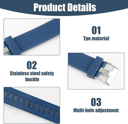 Watch Bands Replacement for ID115plus HR, Very Fit Pro Activity Fitness Tracker Wrist Bands Set