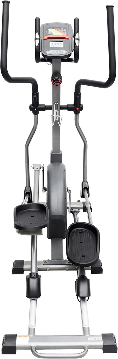 Sunny Health & Fitness Elliptical Trainer Machine w/Built-in Pulse Sensor, Low Impact Cardio