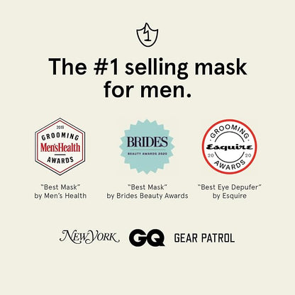 BRO MASK Korean Face Mask for Men: Premium Mens Face Mask Skin Care & Facial Anti Aging Sheet Masks