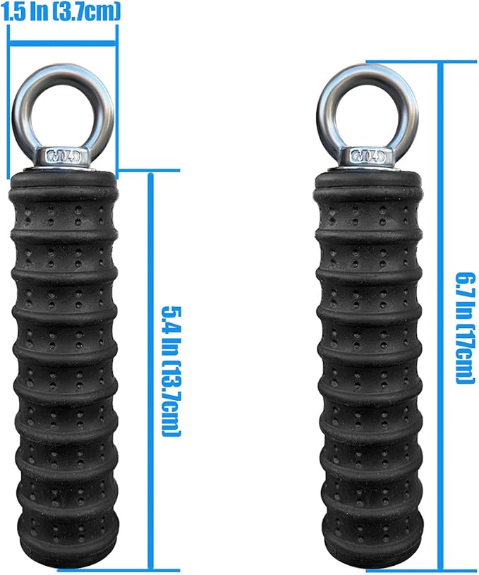 Ergonomic Tricep Rope Pulldown Attachments, Upgraded 27 32 40 & 47 Inch Extra Long Triceps Rope