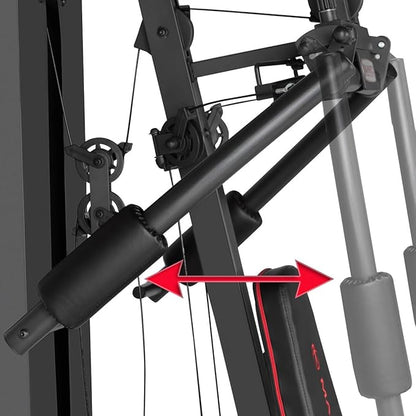 Marcy Multifunctional Workout Station 100lbs to 200lbs Stack Home Gym for Weightlifting and