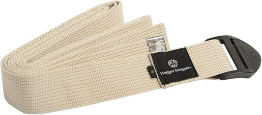 Hugger Mugger Cinch Cotton Yoga Strap - Super Strong Cotton, Quiet Cinch-Style Buckle, Long Length