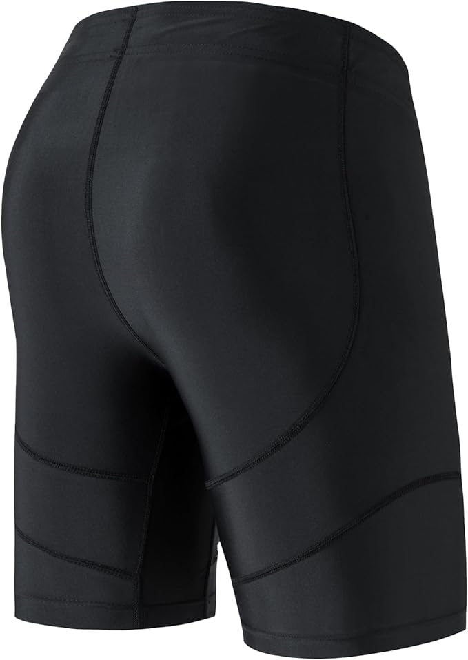 HUGE SPORTS Men's Rash Guard Swim Shorts Compression Swimming Jammer Cool Dry Active Swimsuit