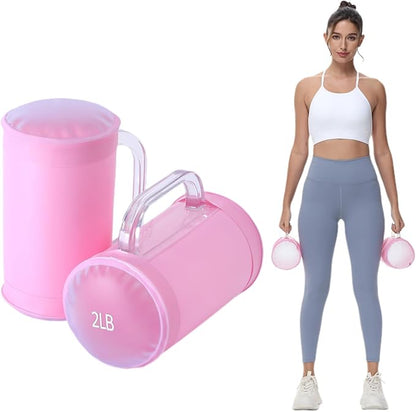Water Dumbbells, Water Filled Training Dumbbells, Travel Weights Set, Adjustable Weights to 4-30
