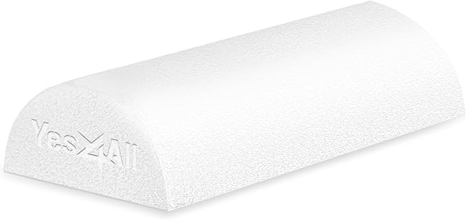 Yes4All Medium Firm Half Foam Rollers for Post-Workout Relaxation, 12/18/24/36 inch PE Foam Roll