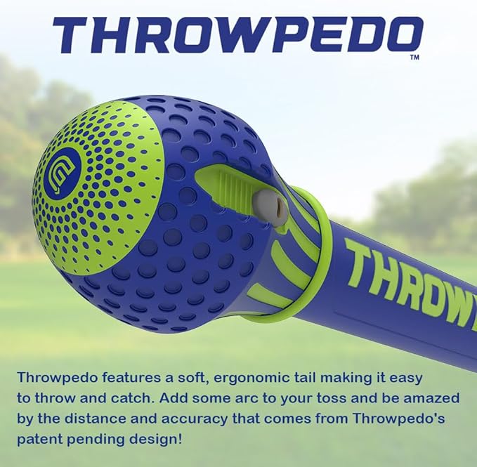 GETMOVIN SPORTS THROWPEDO - The Ultimate Long-Distance Underhand Throw and Catch Game with