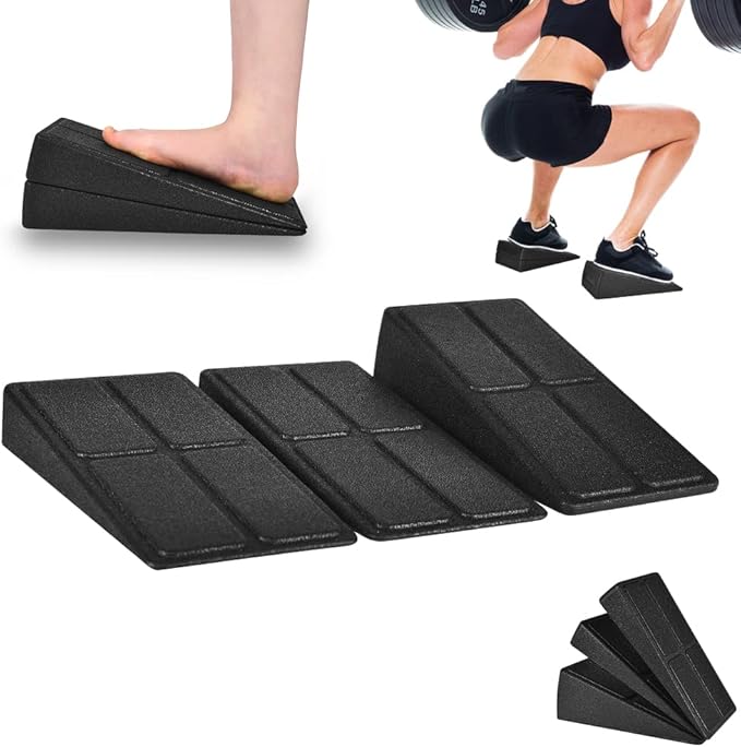 Slant Board Squat Wedge for Calf Stretchingï¼? Pcs 12" x 6.3" Foot Stretcher Balance Board for