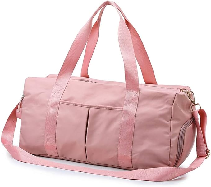 KARRESLY Sports Gym Bag for Women Travel Duffel Bag with Wet Pocket and Shoes Compartment for