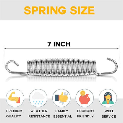ZhenT Trampoline Springs Heavy Duty Galvanized 60Si2Mn Trampoline Replacement Parts Accessories
