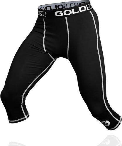 Gold BJJ Jiu Jitsu Spats - Base Layer for Gi and No-Gi Grappling - Martial Arts Pants