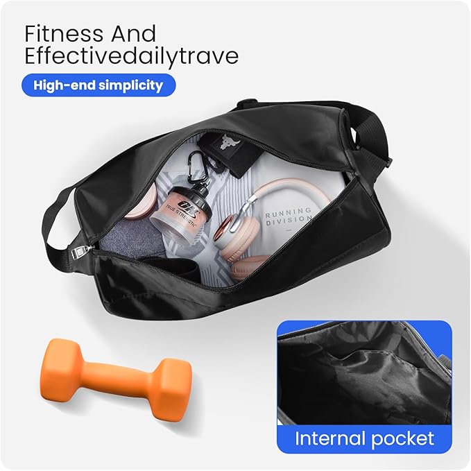 C&F BOGMOST Small Gym Bag for Women & Men,Small Lightweight Duffel Bag Carry On Bags Mini Duffel