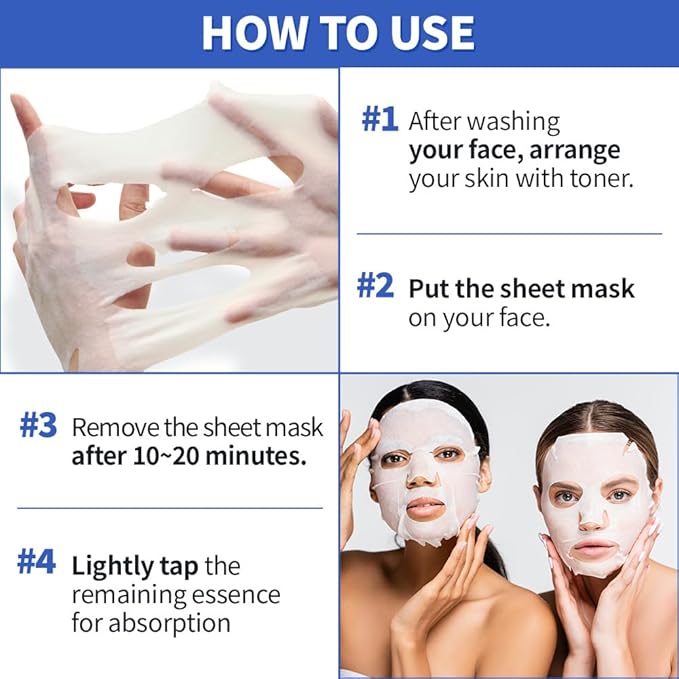 EUNYUL [PACK OF 16 Purity Facial Sheet Mask Pack 16 types Korean Skincare Hydrating & Nourishing &