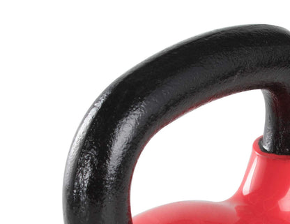 Amazon Basics Vinyl Kettlebell for Strength Training and Workout, 35 Pounds, Textured Handle, Red