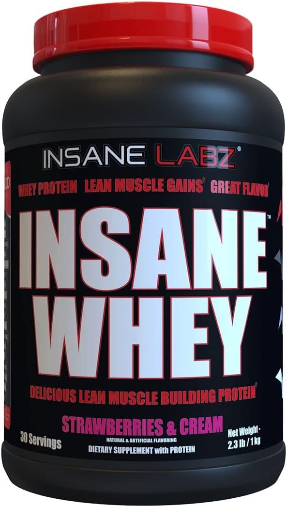 Insane Labz Insane Whey,100% Muscle Building Whey Protein, BCAA Amino Profile, Mass Gainer, Meal
