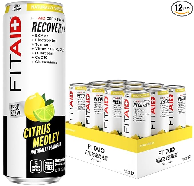 FITAID ZERO, Keto-Friendly, Number 1 Post-Workout Recovery Drink, Contains Zero Sugar, BCAAs