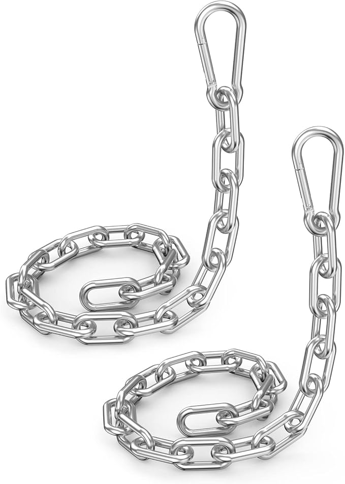 Fitness Chain, Weight Lifting Chains, Cable Machine Extension Chain, 304 Stainless Steel LAT Pull