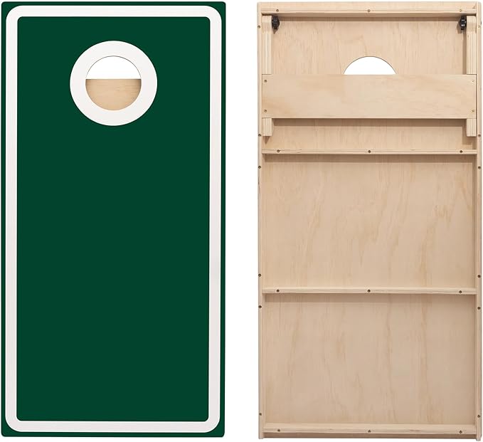 Cornhole Board Set - No Bounce,Regulation Size 4x2 ft,Made of 1/2" Pine Plywood,UV Printing