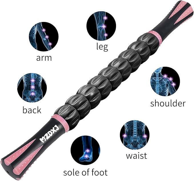 Muscle Roller Stick for Athletes - Deep Tissue Fascia Blaster & Roller Massager for Myofascial Pain
