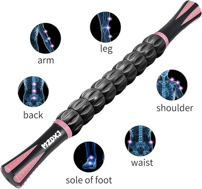 Muscle Roller Stick for Athletes - Deep Tissue Fascia Blaster & Roller Massager for Myofascial Pain