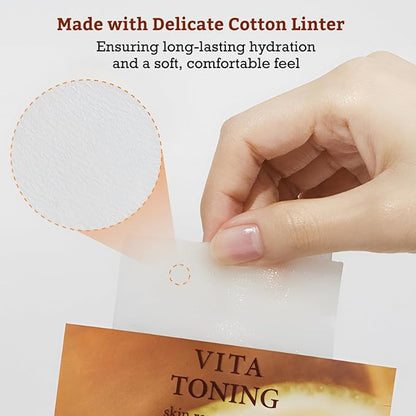 LEADERS Vita Toning Skin Renewal Mask ??Nourishing & Revitalizing Sheet Mask for Healthy Skin |