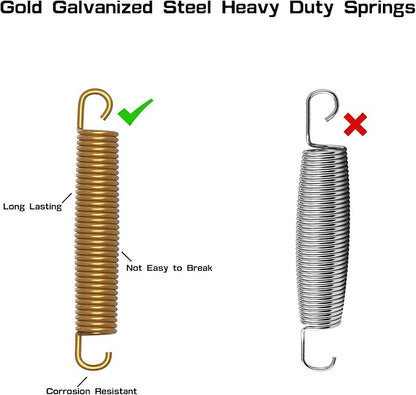 20pcs Trampoline Springs 5.5/6.5 Inch Heavy Duty Galvanized Steel High Tensile Replacement Kit with
