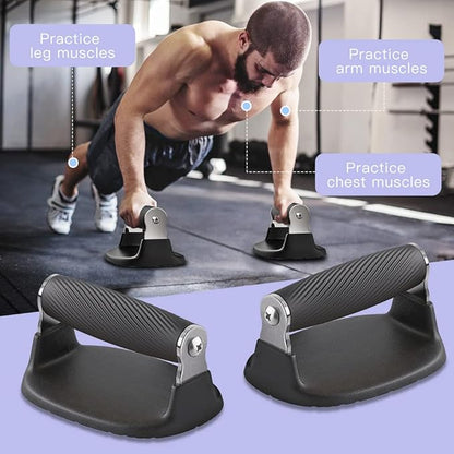 BeneLabel Push Up Bars, Pushup Stands, Anti-Slip Soft Plastic Push Up Handles, Bottom Anti-Slip