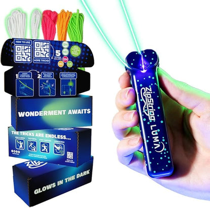 Luma - The Patented Glow-in-The-Dark Toy That Flies a Loop of String, Creates Endless Shapes and