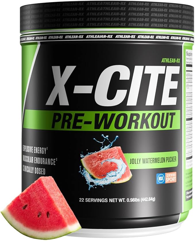 ATHLEAN-X X-CITE Pre-Workout Supplement - Boost Energy, Endurance, and Focus with Natural