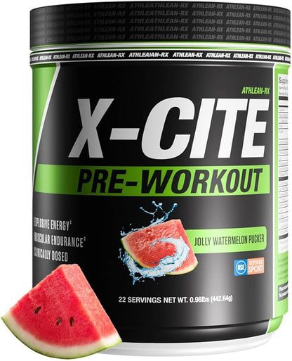 ATHLEAN-X X-CITE Pre-Workout Supplement - Boost Energy, Endurance, and Focus with Natural