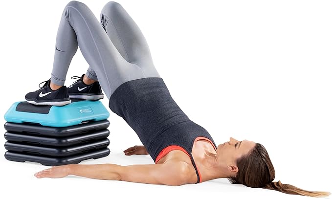 Circuit Fitness by Marcy 16 x 16 inches Adjustable Height Aerobic Step Platform with Adjustable