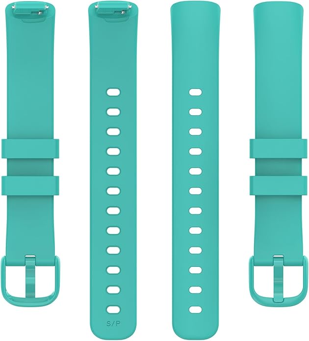 2 Pack Compatible with Fitbit Inspire 3 Bands, 15.4mm Width Soft Silicone Adjustable Sport