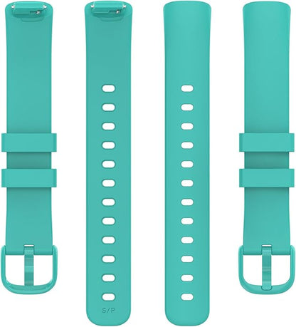 2 Pack Compatible with Fitbit Inspire 3 Bands, 15.4mm Width Soft Silicone Adjustable Sport