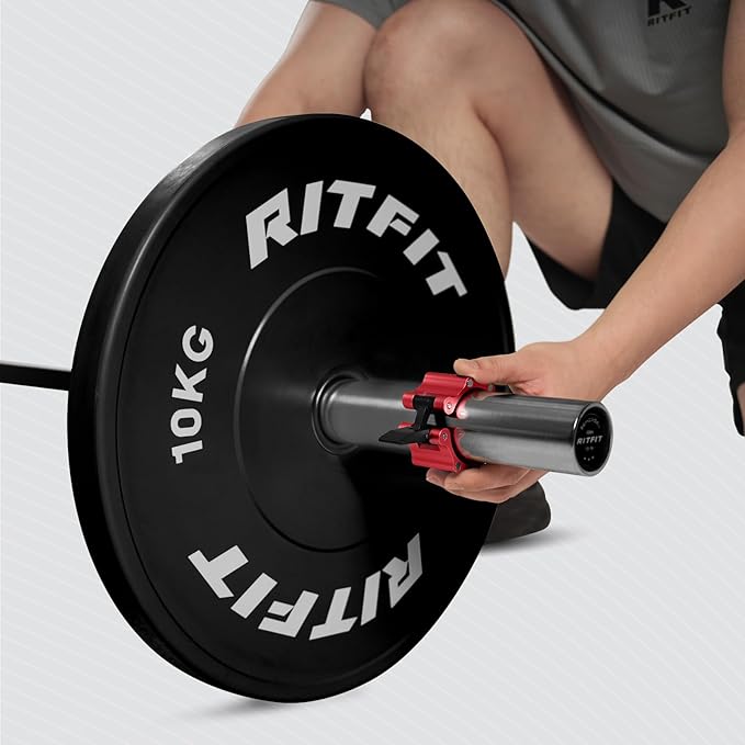 RitFit 2-Inch Magnetic Barbell Collars Locking Clamps - Heavy Duty Aluminum Alloy, Quick Release