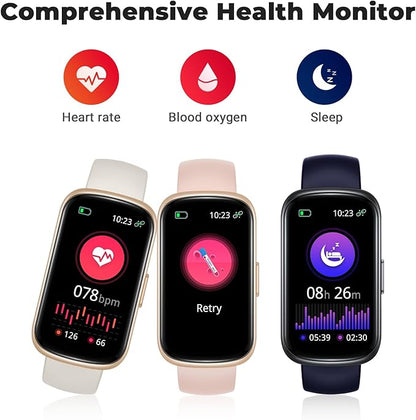 Fitness Tracker Smart Watch, 1.47" Full Touch Health Tracker with 24/7 Heart Rate & Blood Oxygen